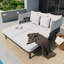 146cm Wide Curved Steel Patio Daybed