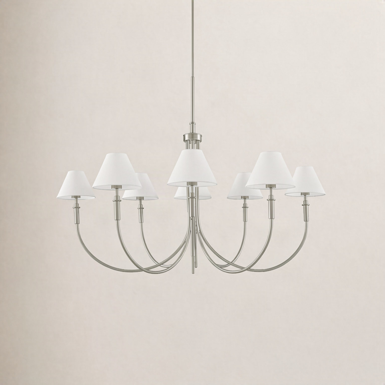 Celeste Iron 8-Light Chandelier, Silver