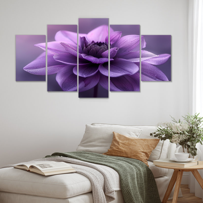 «Mauve Natures Nuance», impression d'art mural Dahlia