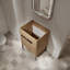 Base de meuble-lavabo avec tablette réglable, autoportante ou murale-126265581