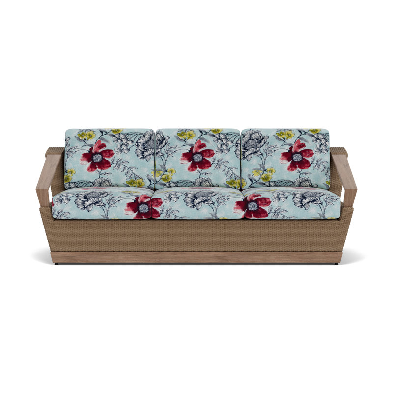 Charisma Outdoor 3 - Seat Patio Sofa, Serena Floral Meadow