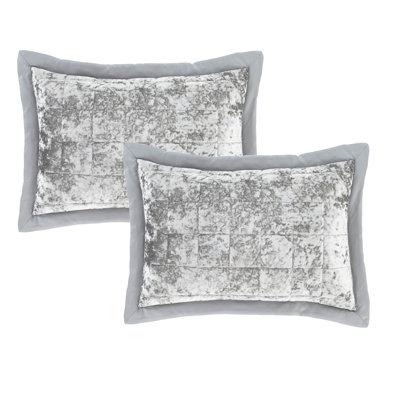 Crushed Velvet Enveloped Pillowsham