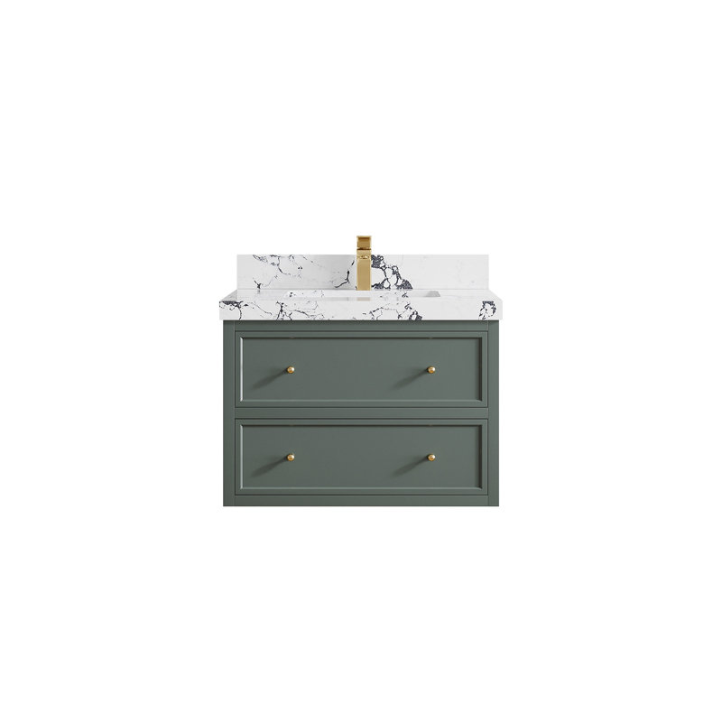 Meuble-lavabo simple flottant 30 po Roswell