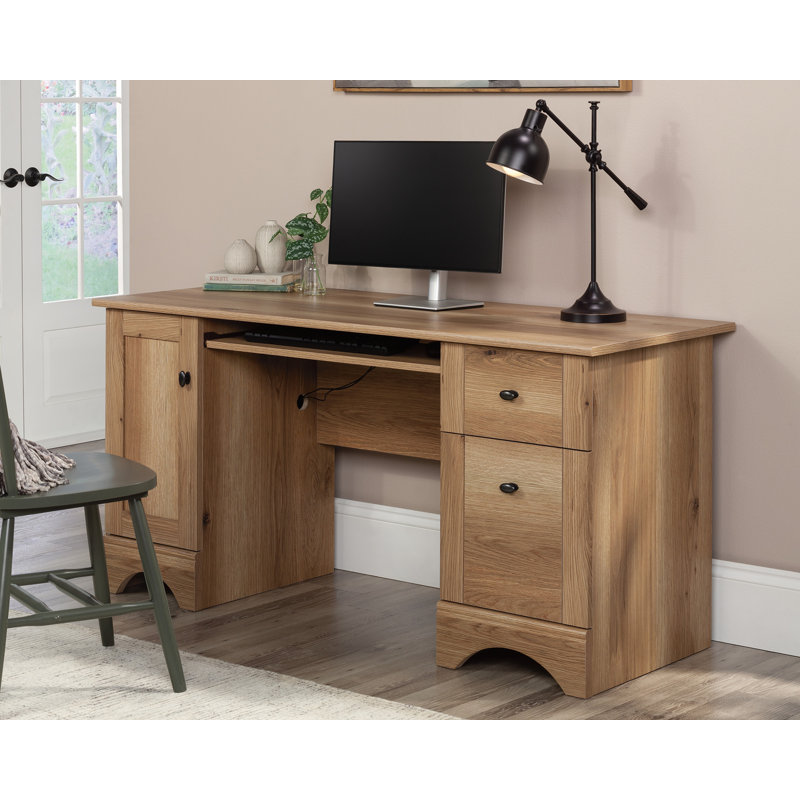 Damian Computer Desk Esb 3A, Timber Oak