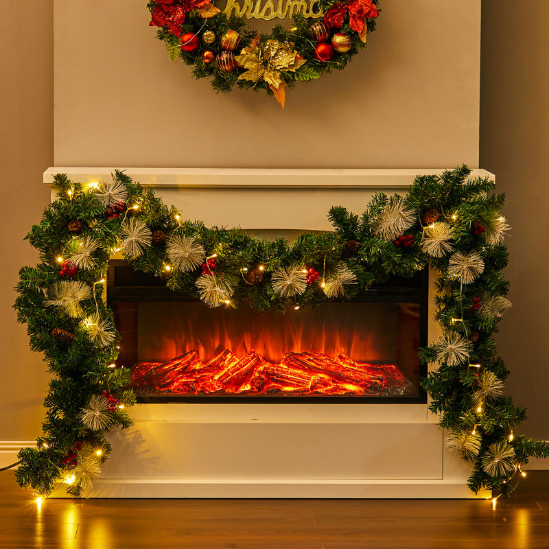 270cm Lighted Faux Garland with Lights