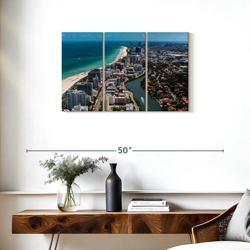 Vue du camion à Miami South Beach, H 20 po x l 33 po