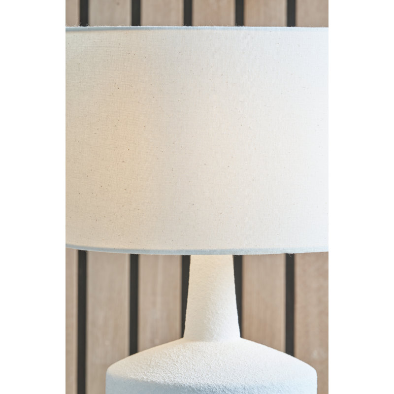 Elencourt Ceramic Table Lamp, White
