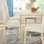 Table de rangement cosmétique urbaine polyvalente - Structure en bois blanc câblé pour produits de beauté, style et commodité