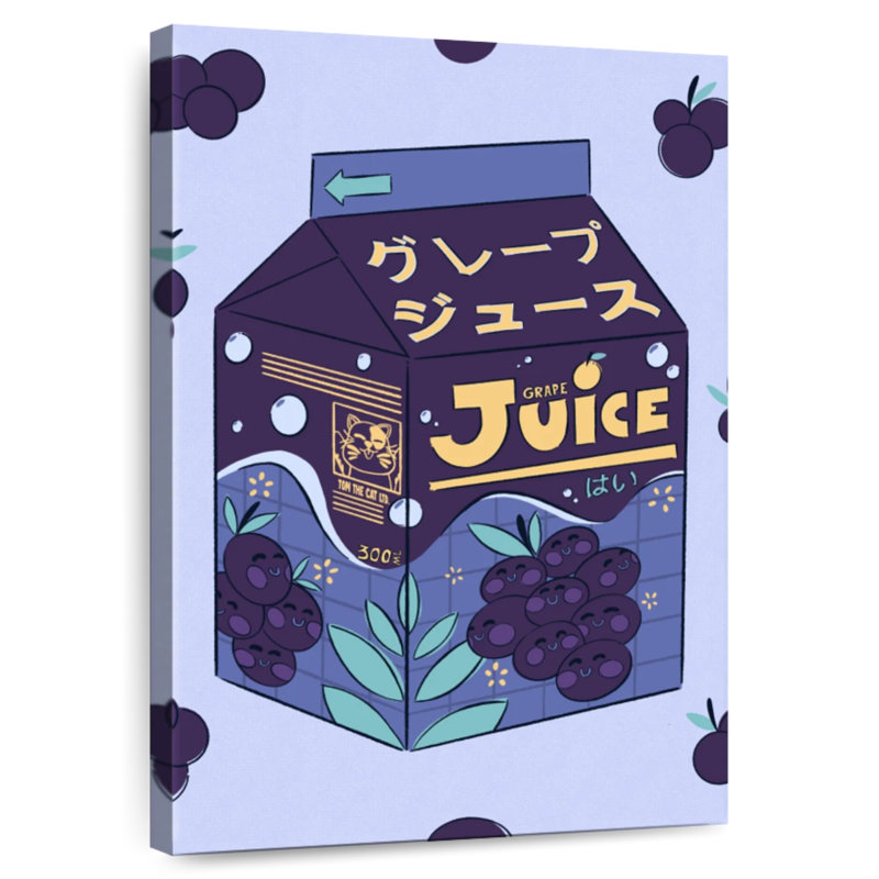 Yarlin Grape Juice Box, 12" H x 8" W