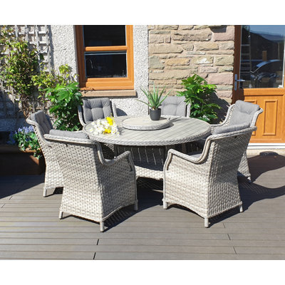 Spaldings 6 Seater Dining Set with Cushions