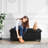 Arlana Vegan Leather Storage Ottoman-771111716-771111712