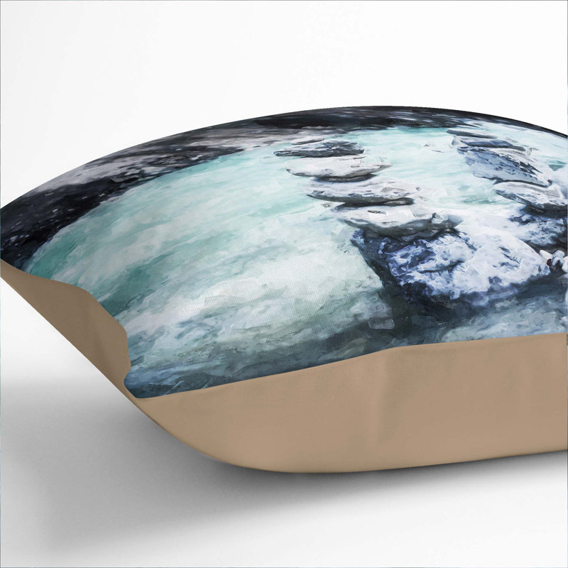 Square Cushion, 55cm H x 55cm W x 20cm D, Stone