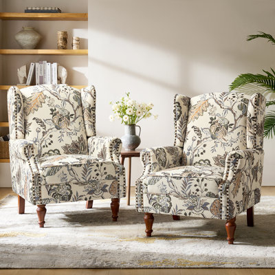 Upholstered Wingback Chair