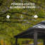 Extérieur 8 pi L 6 pi. D Pavillon de jardin en métal-114577648