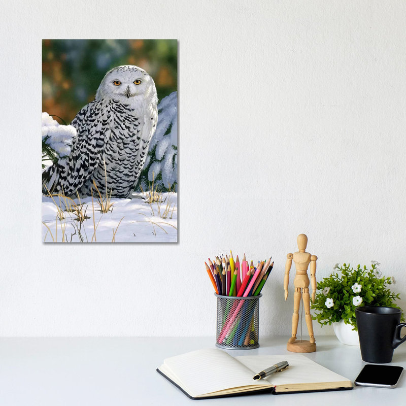 Snowy Owl by William Vanderdasson - Wrapped Canvas Gallery-Wrapped Canvas Giclée, 20.32 cm H x 30.48 cm W