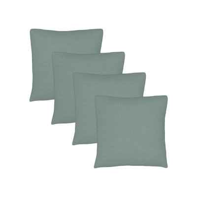 Set of 4 Sunbrella Throw Pillows, 20x20 Inch Square Outdoor Throw Pillows Inserts with Covers