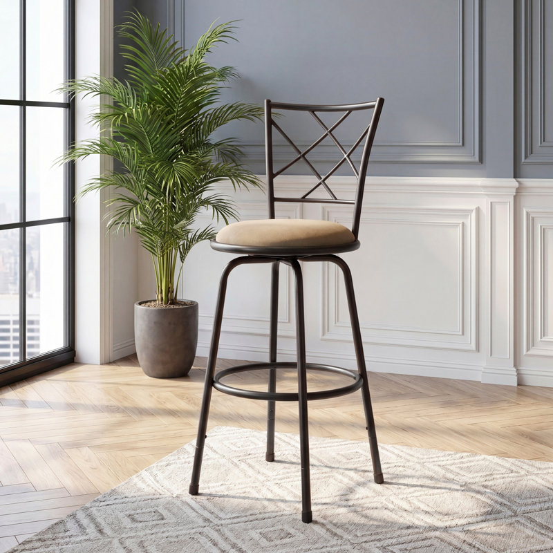 Ensemble de 3 chaises pivotantes convertibles à hauteur de comptoir