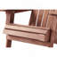 Chaise Adirondack pliante en bois surdimensionnée avec dossier et siège pré-assemblés, chaise de patio en bois pour patio