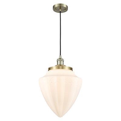 Luminaire suspendu simple à 1 lumière