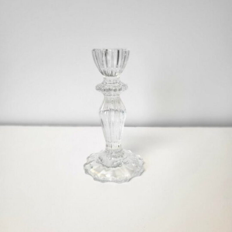 Glass Taper Candle Holder