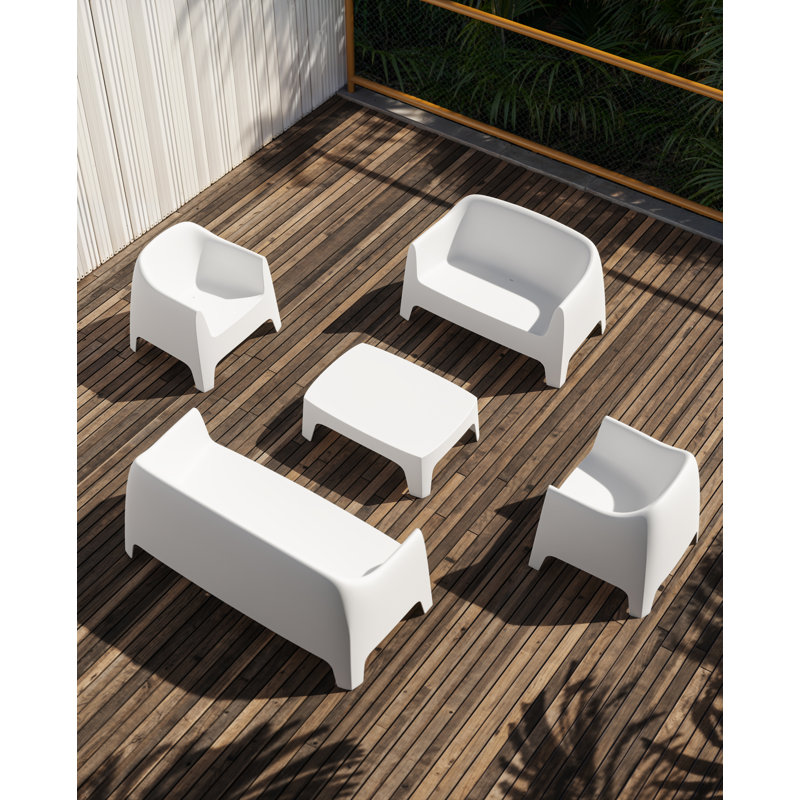 Solid 2 Seater Sofa, Ecru