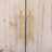 4-door Elegant Console Table With Natural Embossed Texture, Curved Edge And Metal Handles-1869944456
