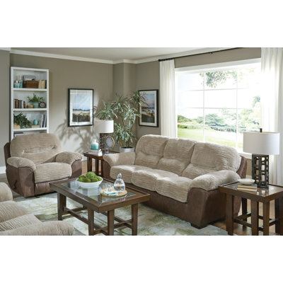 Ransey 2 Piece Dual Fabric Living Room Set