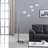 84'' Shiny Silver Tree Floor Lamp
