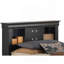 Lit de rangement simple noir Elegant