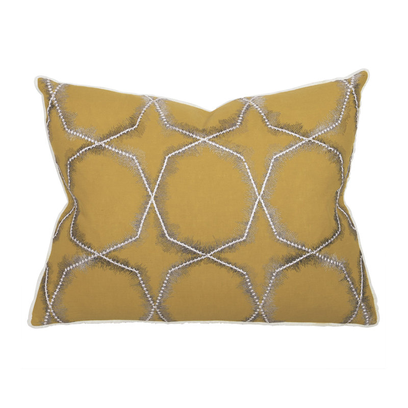 Nico Geometric Linen Pillow Sham, Standard