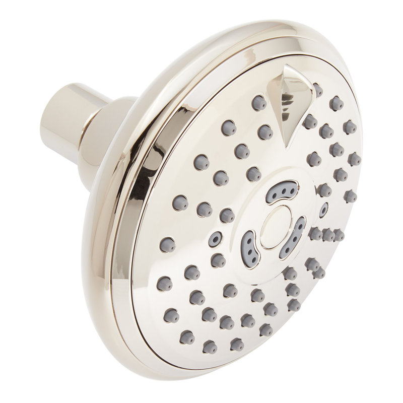 Round Multifunction Shower Head, Polished Nickel