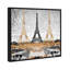Triple Paris or - Impression sur toile-66813599-66813606