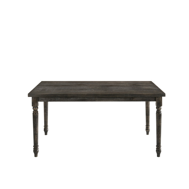 Weathered Gray Finish Dining Table