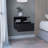 Floating Nightstand 12"H, Wall Mounted With Single Drawer And 2-Tier Shelf, Black-535858967
