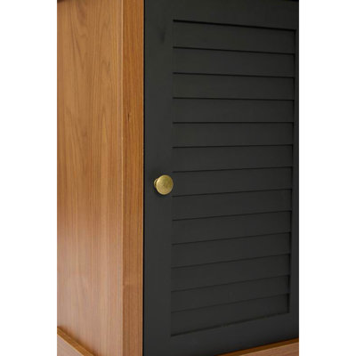 Grande bibliothèque de coin arquée avec porte à volets, vitrine d'angle étroite en bois, support de rangement de coin autoportant pour salon, chambre à coucher, petit espace, brun noyer
