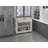 Kitchen Island with Drawer Shelves and Casters-458546702-423032431