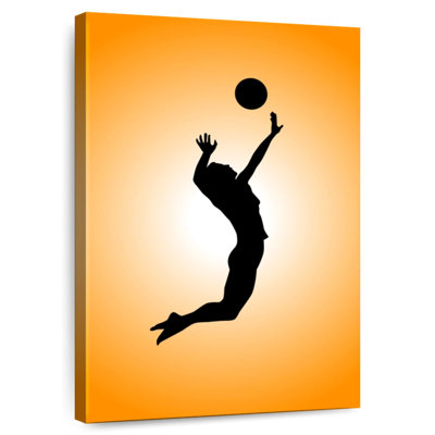 Silhouette de joueur de volleyball Sireci