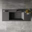 Meuble-lavabo simple flottant simple 48 po avec lavabo à surface solide Dhruven