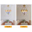 Luminaire suspendu de style bohémien, réglable en hauteur, multicolore