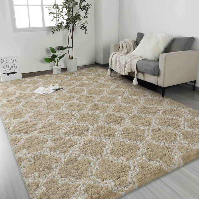 Rectangle Annetrude Commercial Use Area Rug with Non-Slip Backing, Rectangle 6' x 9'