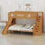 Lit superposé avec glissade et escalier de rangement optimisant l'espace dans les chambres à plusieurs enfants-779593897