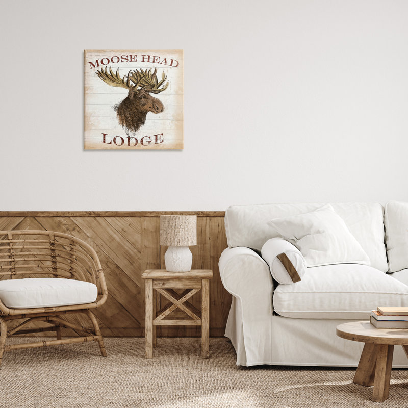 Moose Head Lodge, conception de Lula Bijoux & co., H 17 po x l 17 po