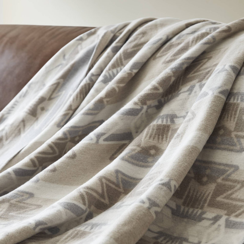 Couverture en mélange de coton de qualité supérieure, conception aztèque pour un confort douillet