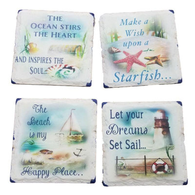 Ensemble de 4 sous-verres nautiques