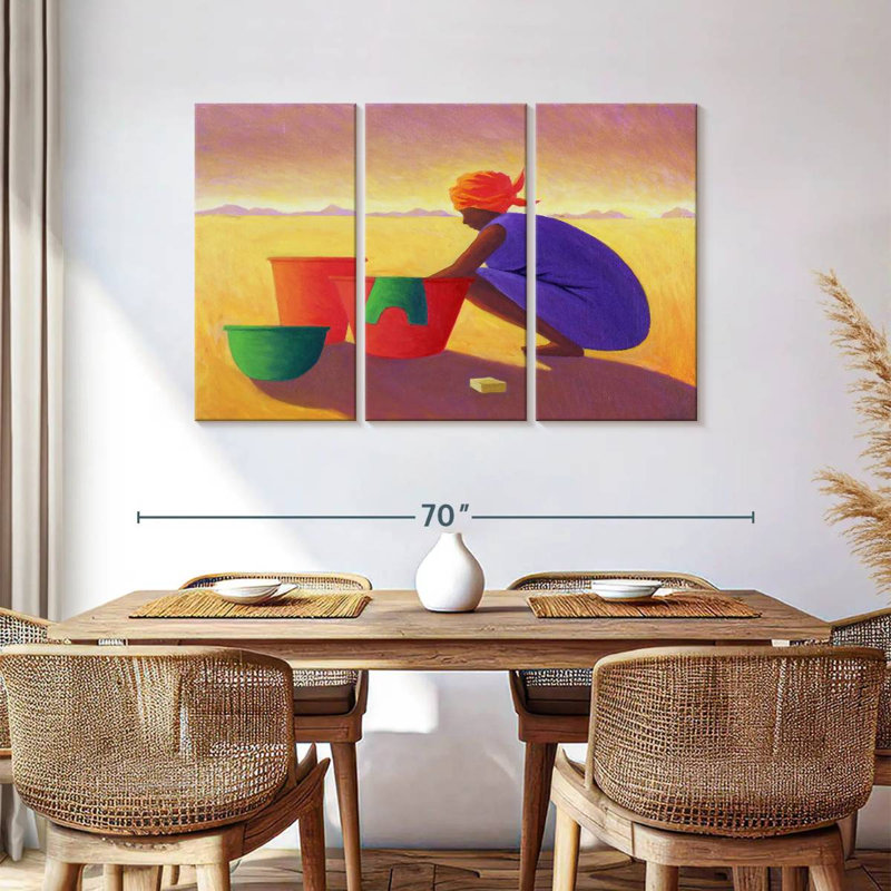 Washer Woman, 36" H x 57" W