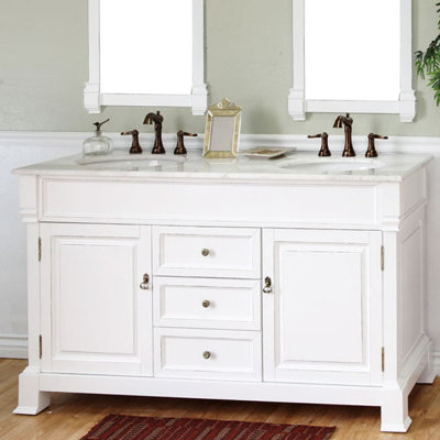 Ensemble de meuble-lavabo de salle de bain double 60 po Halliday