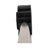 Modern Metal and Glass Clock with Resin and Steel Frame - Sleek Decorative Plastic Accent Timepiece-89124663