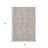 3' X 5' Taupe And Ivory Geometric Washable Area Rug With UV Protection