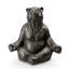 Contented Yoga Bear Garden Sculpture
