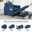 Upholstered Convertible Backrest Single Sofa Bed Accent Chair-486721163